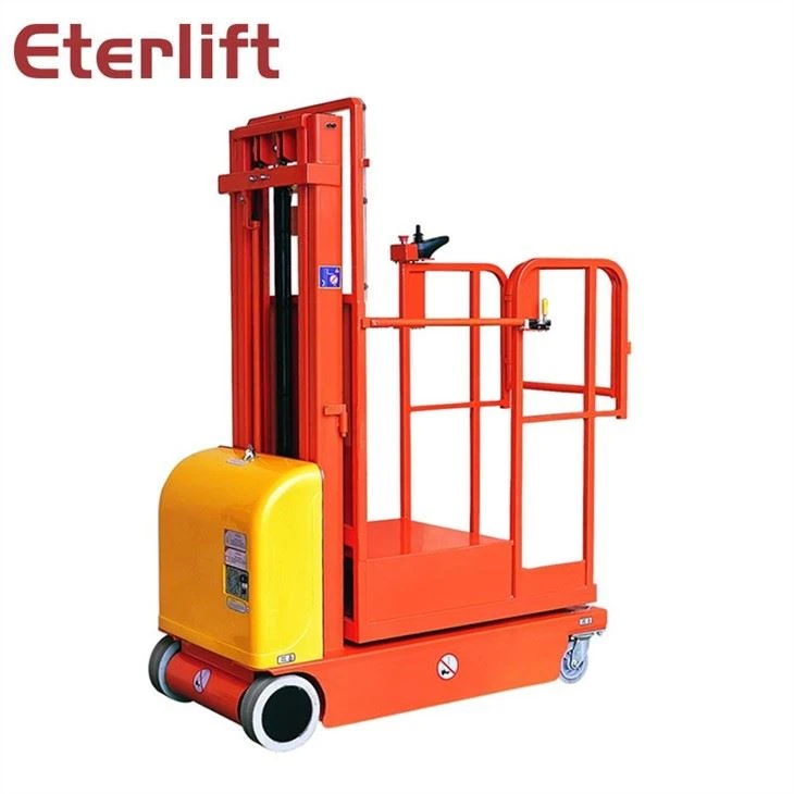 Semi Electric Aerial Order Picker For Materials Lifting