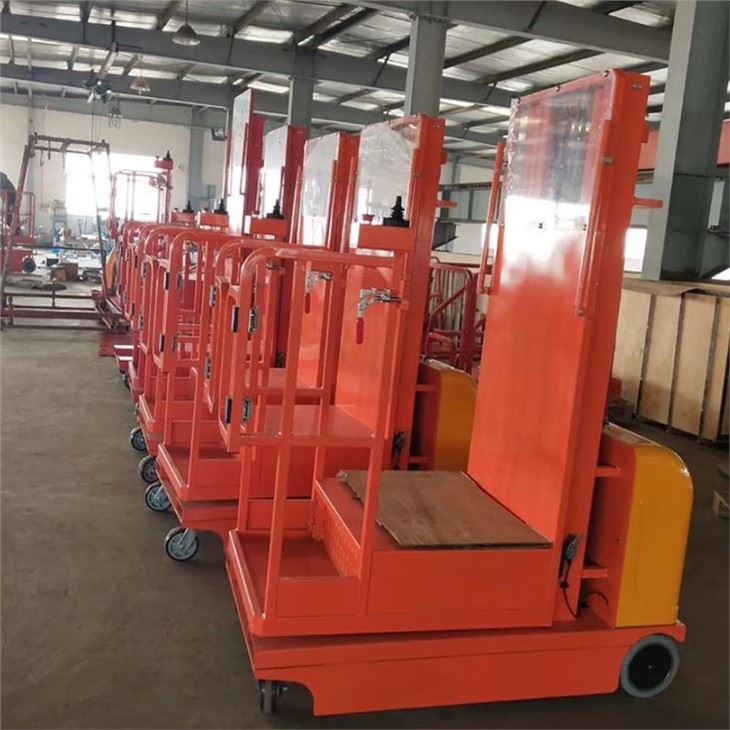 Semi Electric Aerial Order Picker For Materials Lifting