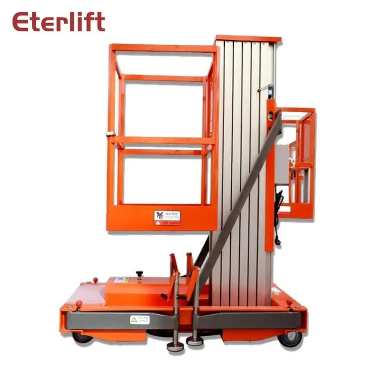 Single Mast Aluminum Lift Platform