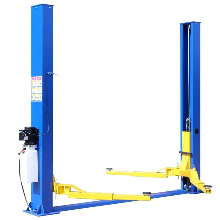 2 Post Car Lift For Engine Oil Changes