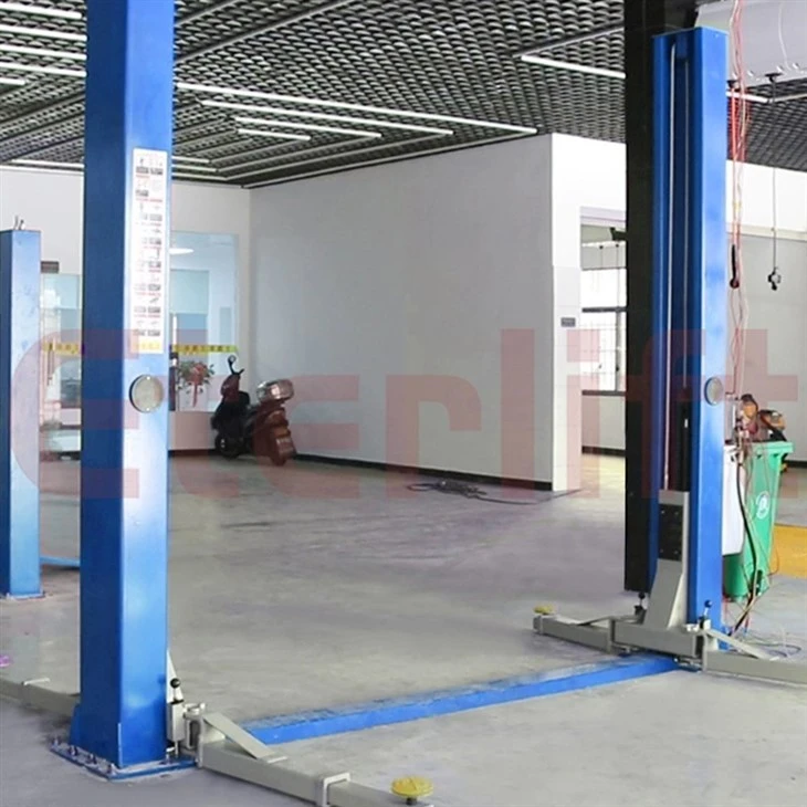 2 Post Car Lift For Engine Oil Changes