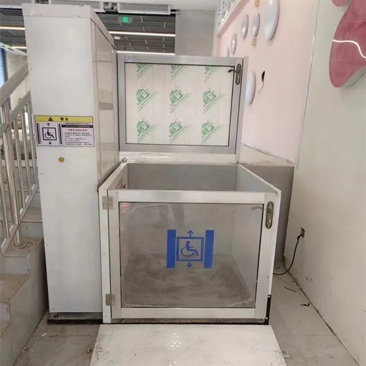 Platfòm vètikal asanseur pou chèz woulant